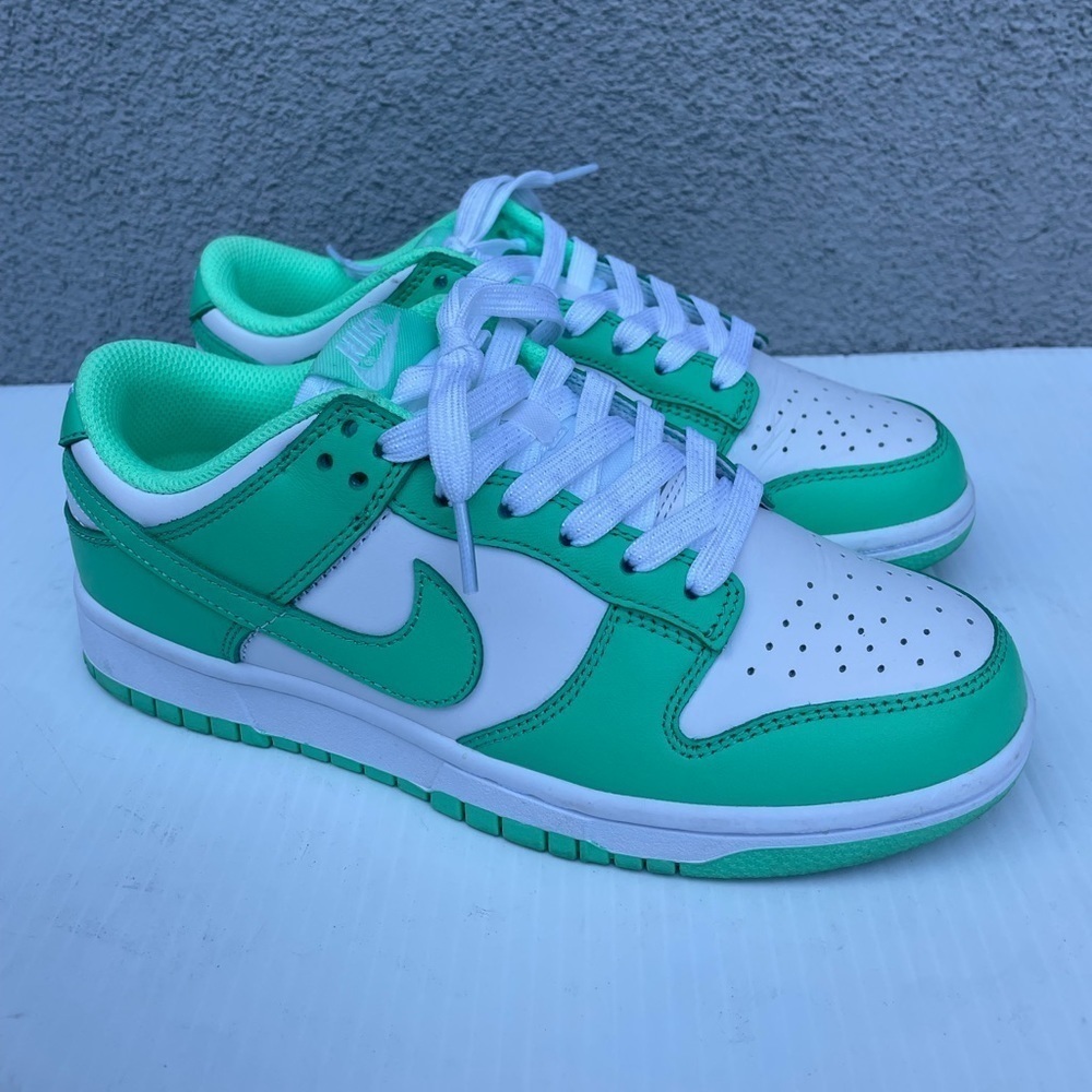 Nike Dunk Low In Green Glow/White Size US 5 EUR 37.5